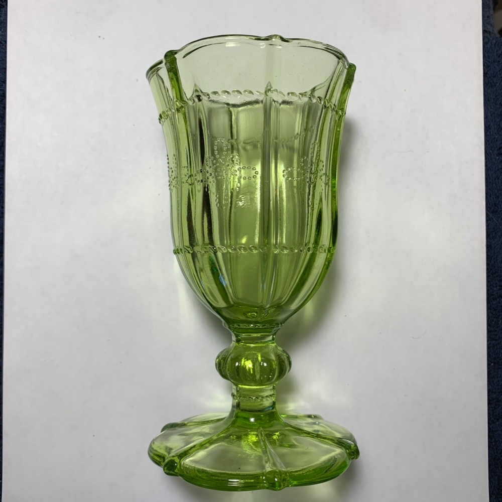 Green Glass Vase